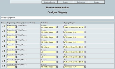 Configuring Shipping (order management)