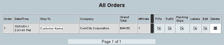 All orders (Order management)